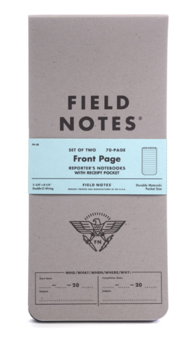 Field Notes Front Page Reporter Notebook