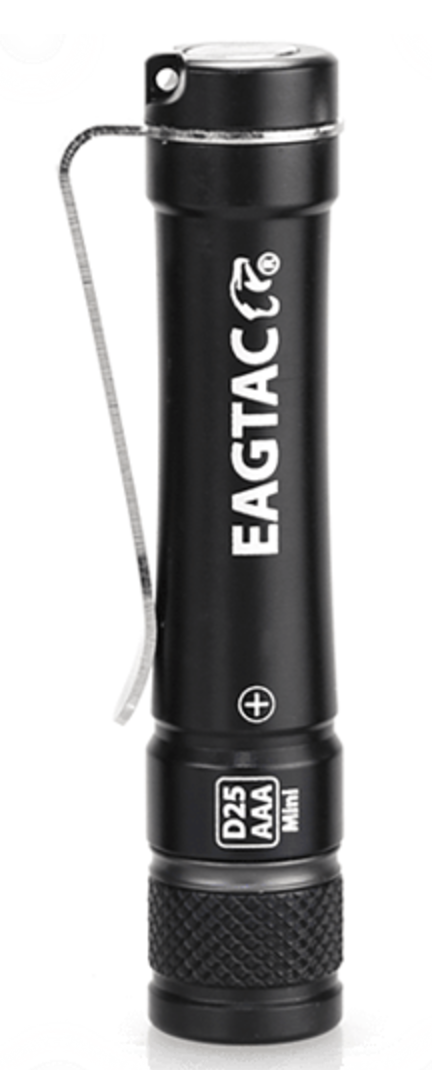 EagleTac D25AAA 1 x AAA / 1 x 10440 Nichia 219B 68 Lumen LED Flashlight - Grey