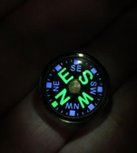 MecArmy Titanium Compass CMP-T - Glow In The Dark