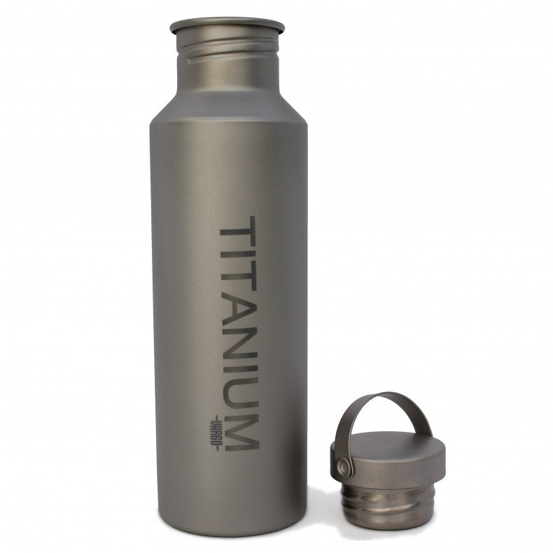 VARGO Titanium Water Bottle with Titanium Lid