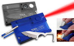 Tool Logic SVC1B Survival Card w/ Compass - Blue