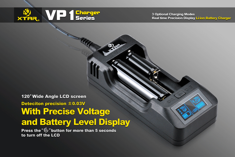 XTAR VP1 Real Time Digital Display Lithium Ion Battery Charger
