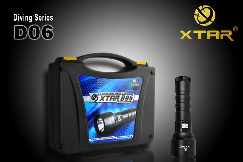 XTAR Diving Series D06 CREE XM-L LED 800 Lumen 60m Dive Flashlight