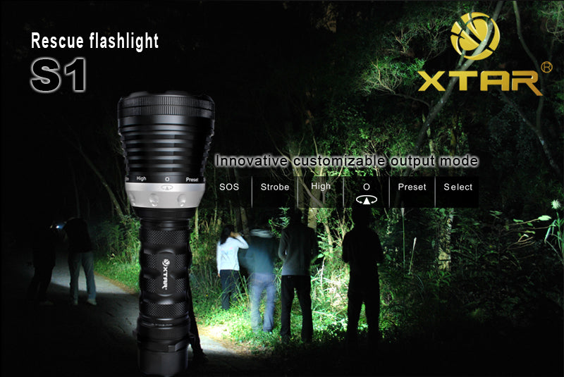 XTAR Search Series S1 3 x CREE XM-L U2 LED 2350 Lumen Flashlight