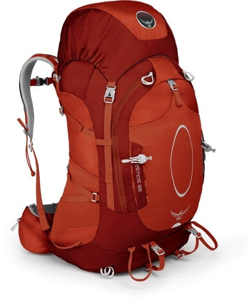 Osprey Atmos 65 Backpack-Oxide Red-L Osprey Atmos 65 Backpack-Oxide Red-L