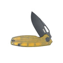 Kubey Knife Tityus 3.39" D2 Amber KUB322M