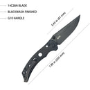 Kubey Hound 3.43" 14C28N Black G10 KUB172B