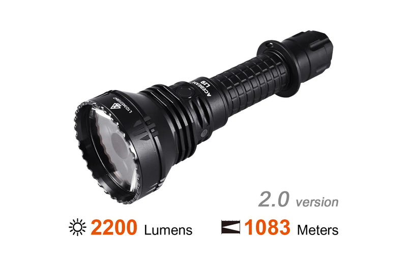 Acebeam L19 2.0 OSRAM PM1 LED 2200 Lumens USB-C Rechargeable 21700 Battery Included