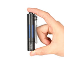 Acebeam Rider RX 2.0 1,000 Lumen EDC Flashlight 1x14500 USB-C Rechargeable Battery - 6500K Cool White Black w/ Blue Accents