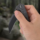 Wixco Wortex WX16-B – 3.1" 14C28N Liner Lock Black Carbon Fiber Knife