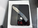 North Mountain Blade Jellyfish 4th Generation 3.5in M390 Blade Blue Ceramic Carbon Fiber Handle