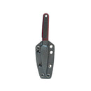 Kubey Knife Fixie 3.11" Sandvik 14C28N Black/Red G-10 KUB356A