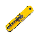 Kansept Foosa T2020T8 – Limited Edition Slip Joint Knife, 154CM Blade, Yellow G10 Bat Print Handle