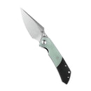 Kansept Knives K1034A5 Folding Knife 3.48in S35VN Blade Titanium / Jade G10 Handles