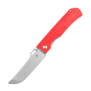 Kansept Reedus T1041A2 – 3.5" Stonewashed 154CM Clip Point Blade, Red G10 Handle, Liner Lock – Designed by D.O.C.K.