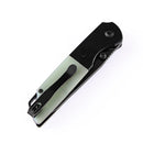 Kansept Warrior T1005T4 – Black TiCN/Stonewashed Tanto D2 Blade, Jade G10 Handle, Kim Ning Design