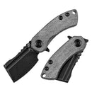 Kansept Korvid Mini 1.45" Black TiCn Coated 154CM Denim G10 T3030A9