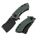 Kansept  Korvid Mini 1.45" Black TiCn Coated 154CM OD Green G10 T3030A1