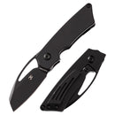 Kansept Goblin K2016A2 – 2.18" Satin CPM-S35VN Wharncliffe Blade, Black Anodized Titanium Handle, Frame Lock – Designed by Marshall Noble