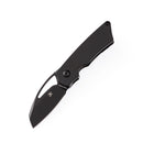 Kansept Goblin K2016A2 – 2.18" Satin CPM-S35VN Wharncliffe Blade, Black Anodized Titanium Handle, Frame Lock – Designed by Marshall Noble