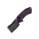 Kansept Mini Korvid 1.45" Gray TiCn Coated 154CM Purple G10 T3030A3