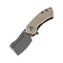 Kansept Mini Korvid 1.45" Gray TiCn Coated 154CM Light Sand G10 T3030A2