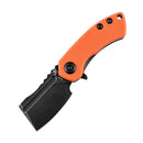 Kansept Korvid Mini 1.45" Black TiCn Coated 154CM Orange G10 T3030A7