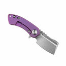 Kansept Mini Korvid 1.45" Stonewashed CPM-S35VN Purple Anodized Titanium K3030A4