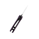 Kansept Mini Korvid 1.45" Gray TiCn Coated 154CM Purple G10 T3030A3