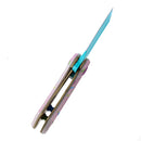 Kansept Mini Korvid-Only Sell outside of US 1.45" Stonewashed 154CM G10 and Pink Donut Print Blue Pink T3030B1
