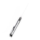 Kansept Kratos 3.79" Damascus Titanium,Blue Rose Pattern Carbon Fiber K1024A4