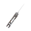 Kansept Mini Korvid 4.15" Damascus Lightning Strike Anodized Titanium Gradient K3030D1