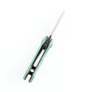 Kansept Mini Korvid 1.45" Gray TiCn Coated CPM-S35VN Tiffany Blue G10 K3030A1