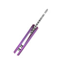 Kansept Mini Korvid 1.45" Stonewashed CPM-S35VN Purple Anodized Titanium K3030A4