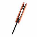 Kansept Korvid Mini 1.45" Black TiCn Coated 154CM Orange G10 T3030A7