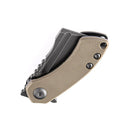 Kansept Mini Korvid 1.45" Gray TiCn Coated 154CM Light Sand G10 T3030A2