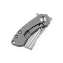 Kansept Mini Korvid 1.45" Stonewashed CPM-S35VN Gradient Titanium Handle With Dimples Plain K3030A5