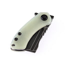 Kansept Mini Korvid 1.45" Black TiCn Coated 154CM Jade G10 T3030A4