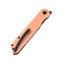 Kansept Prickle K1012C1 – 3.53" CPM-S35VN Blade, Red Copper Handle, Max Tkachuk Design Flipper Knife