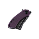 Kansept Mini Korvid 1.45" Gray TiCn Coated 154CM Purple G10 T3030A3
