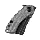 Kansept Korvid Mini 1.45" Black TiCn Coated 154CM Denim G10 T3030A9