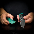 Remette Woodpecker RTWP-IG – 2.95" M390 Reverse Tanto, Crystallized Titanium