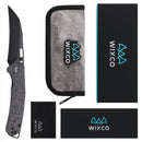 Wixco Wortex WX16-B – 3.1" 14C28N Liner Lock Black Carbon Fiber Knife