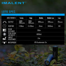 Imalent LD70 4000 Lumen Rechargeable EDC Flashlight - Royal Blue