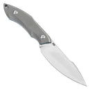 Tenable Luccio G007A4 – 3.81" Stonewashed 14C28N Blade, Grey G10 Handle