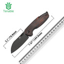 Tenable Model 6 T1022V7 – 3.1" Blackwash 14C28N Sheepsfoot Blade, Red & Black G-mascus Handle, Crossbar Lock – Designed by Nick Swan