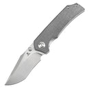 Tenable Fermi T1122A3 – 3.11" Stonewashed 14C28N Blade, Black Micarta Handle with Liner Lock