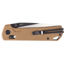 SRM Knife - 3.39" Brushed/Black PVD Blade - Tan G10 Handle - 168L-GW