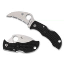 Spyderco Manbug Hawkbill – 1.84" Satin VG-10 SpyderEdge Blade, Black FRN Handles – MBKHBS
