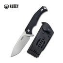 Kubey Knife Swordfish 3.15" D2 Black G10 KUB184D